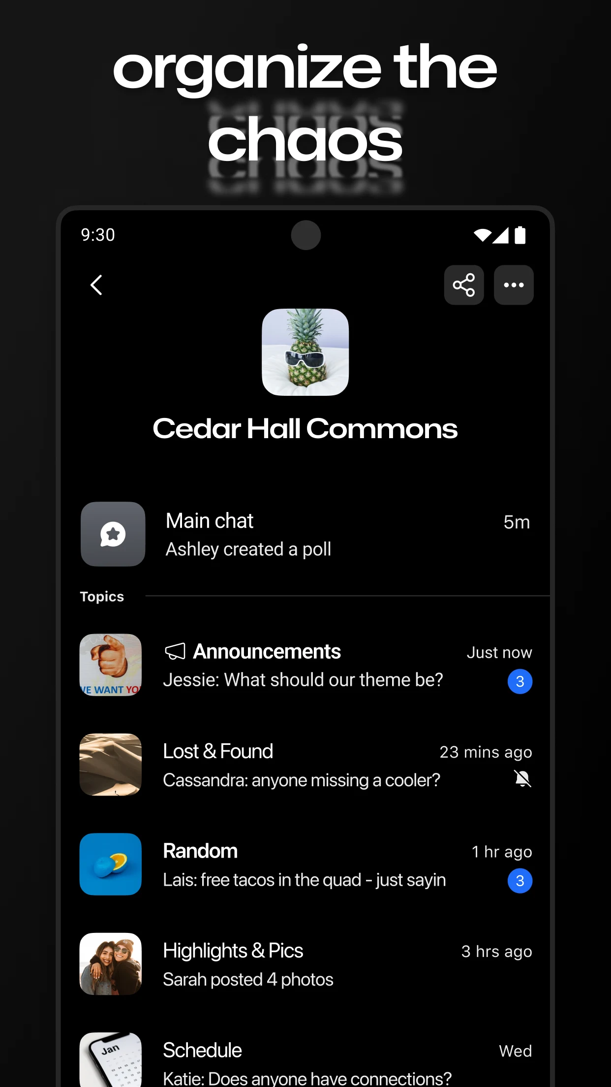 GroupMe screenshot